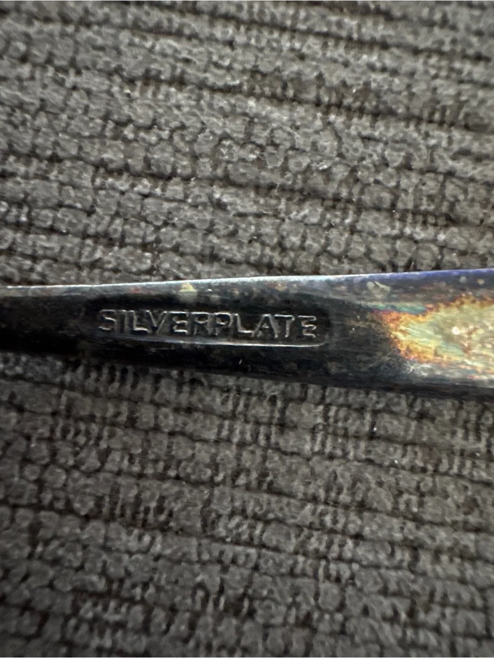 Antique Small Silverplate Salt Cellar Mustard Condiment Spoon